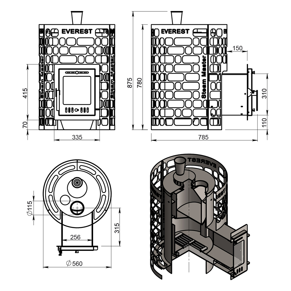 Печь для бани Эверест 